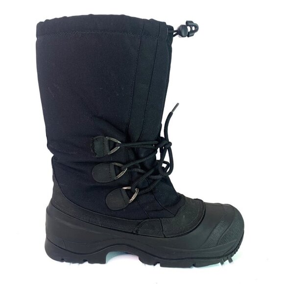 KAMIK BLACK BOOTS WINTER BOOTS YEEZY STYLE KANYE WEST VIBES RUBBER SOLE CHUNKY 9 - Picture 1 of 16